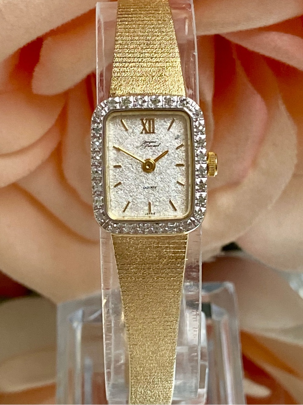 Vintage Jacques Prevard Diamond Accented Dainty Cocktail Watch